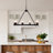 10-light Dimmable Square / Rectangle Chandelier