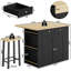 Ensemble d'îlot de cuisine 3 pièces Lujane-526239271-517228157