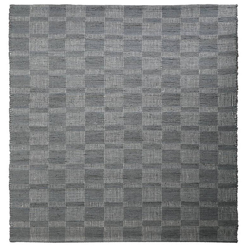 Tapis rectangulaires en jute tissé à la main Ady Ady - Rectangle | Gris | Motif contemporain, velours élevé, fibre naturelle, intérieur extérieur