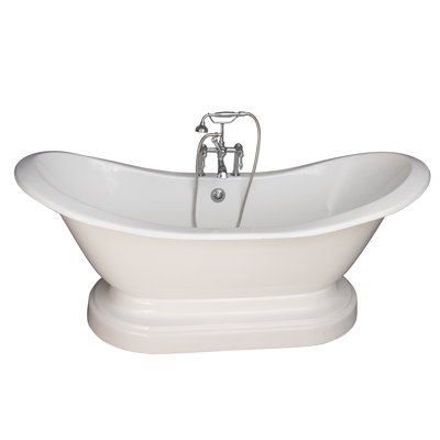 72'' x 30'' Soaking Cast Iron Bathtub