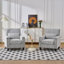 Fauteuil d'appoint de style moderne avec accoudoirs, fauteuil d'appoint rembourré en tissu confortable-2123683894