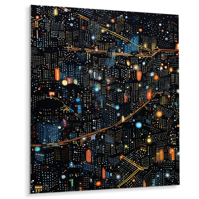 «Beautiful Magical Lights In City Of Love - City Paris», reproduction d'art