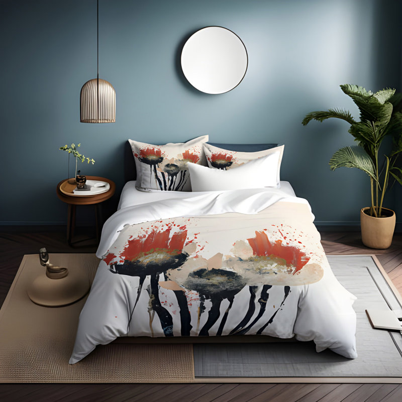Literie , Housse de couette simple + 1 taie décorative pour