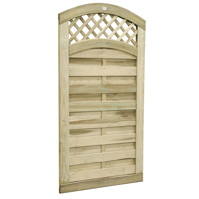 90" W Natural Timber Wood Gate, 180cm H x 90cm W x 4.5cm D