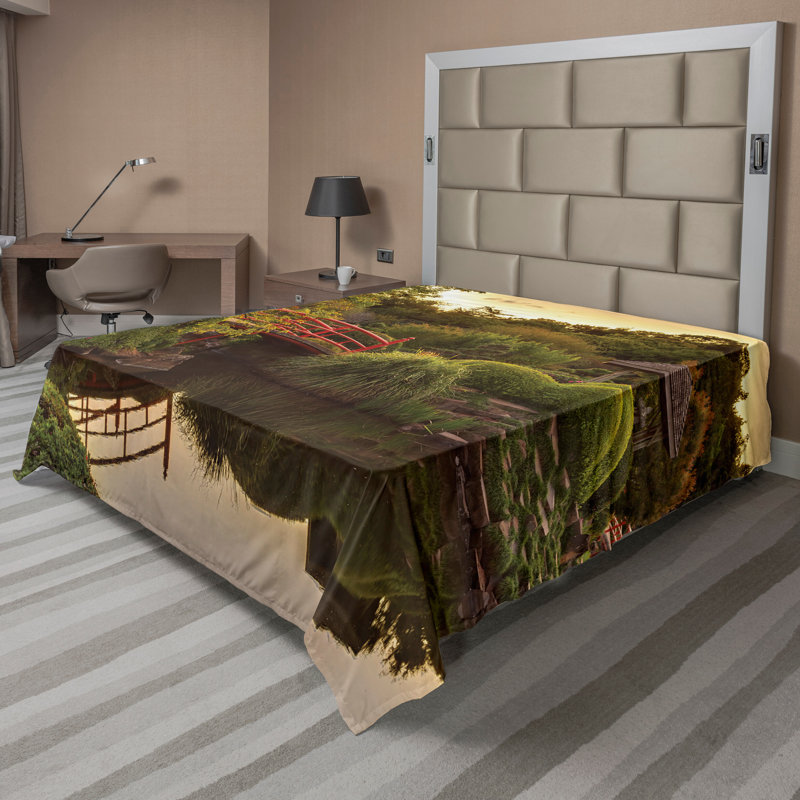 Drap Ambesonne, California King Flat Sheet