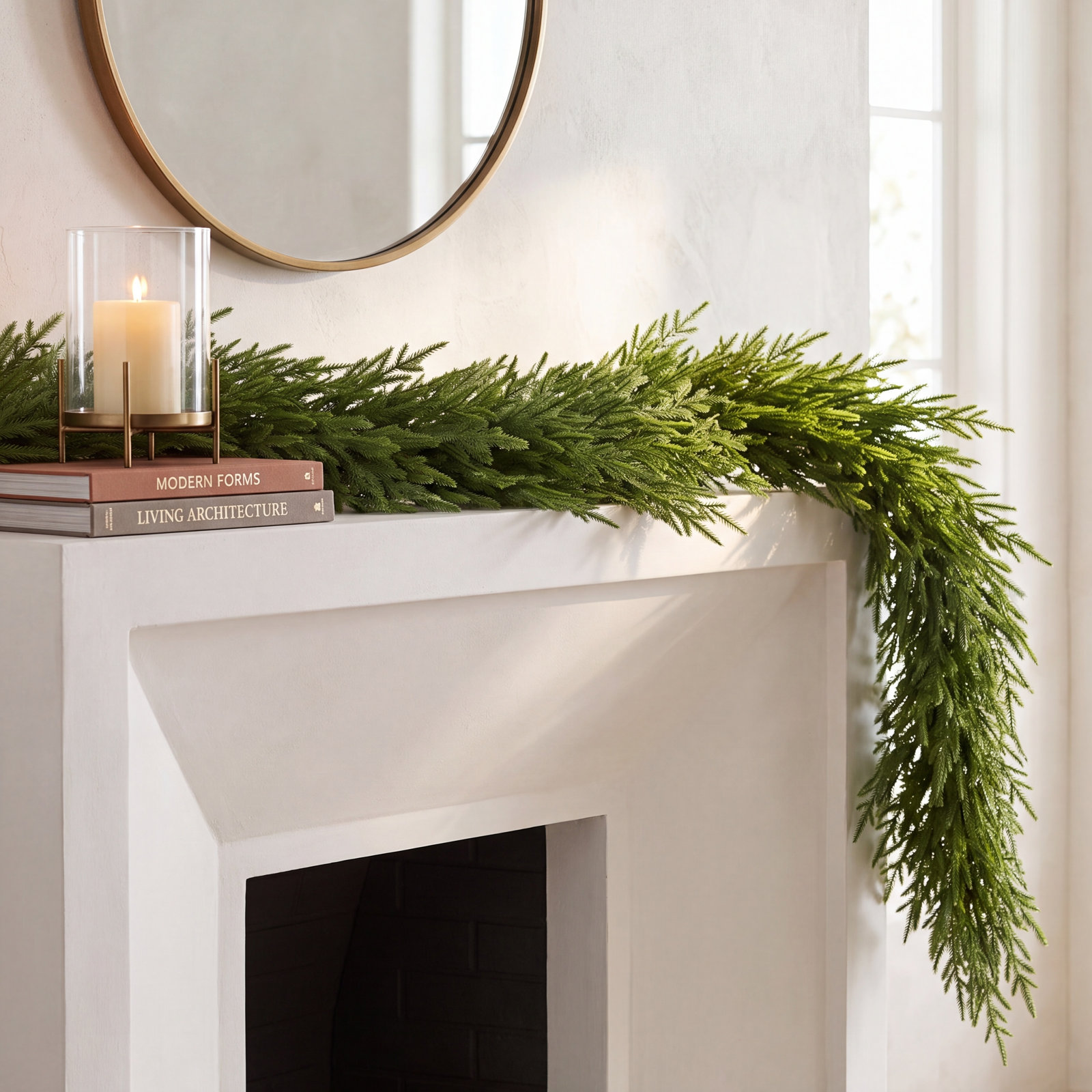 Norfolk Cedar Christmas Garland, 15'