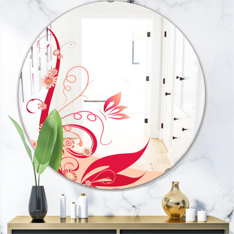 Miroir d'appoint vibrant sans cadre, H 23,6 po x l 23,6 po