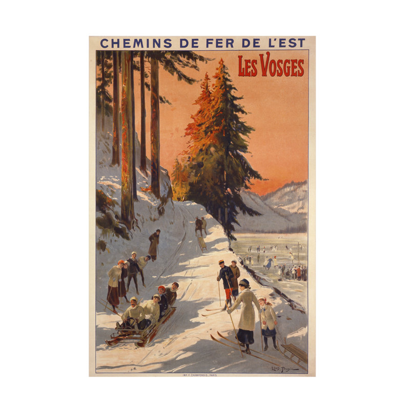 Art sur toile Louis Tauzin Les Vosges, H 47 po x l 30 po