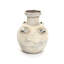 Vase rustique en terre cuite texturée avec quatre poignées-714276209