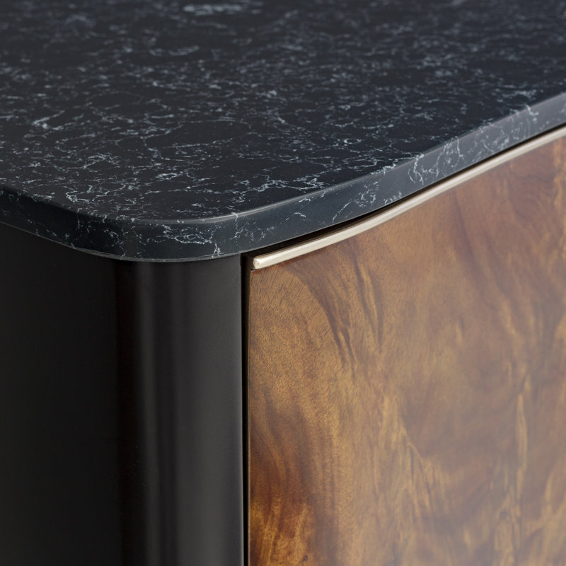Malibu Crest 74.5'' W Sideboard, Dark Espresso/Mahogany