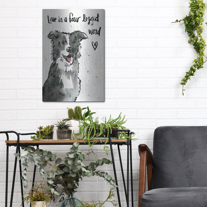 «Strike a Paws XI» par Anne Tavoletti, art mural en métal, 16 po x 24 po, H 36 po x l 24 po