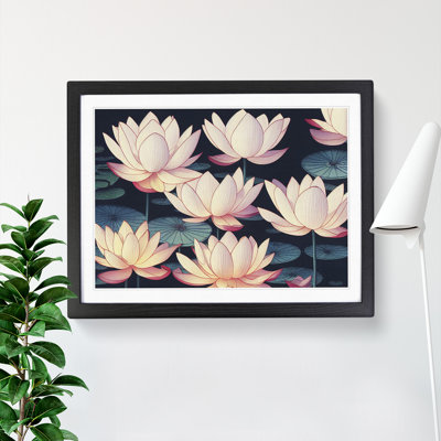 Marvellous Lotus Flowers - Framed Print