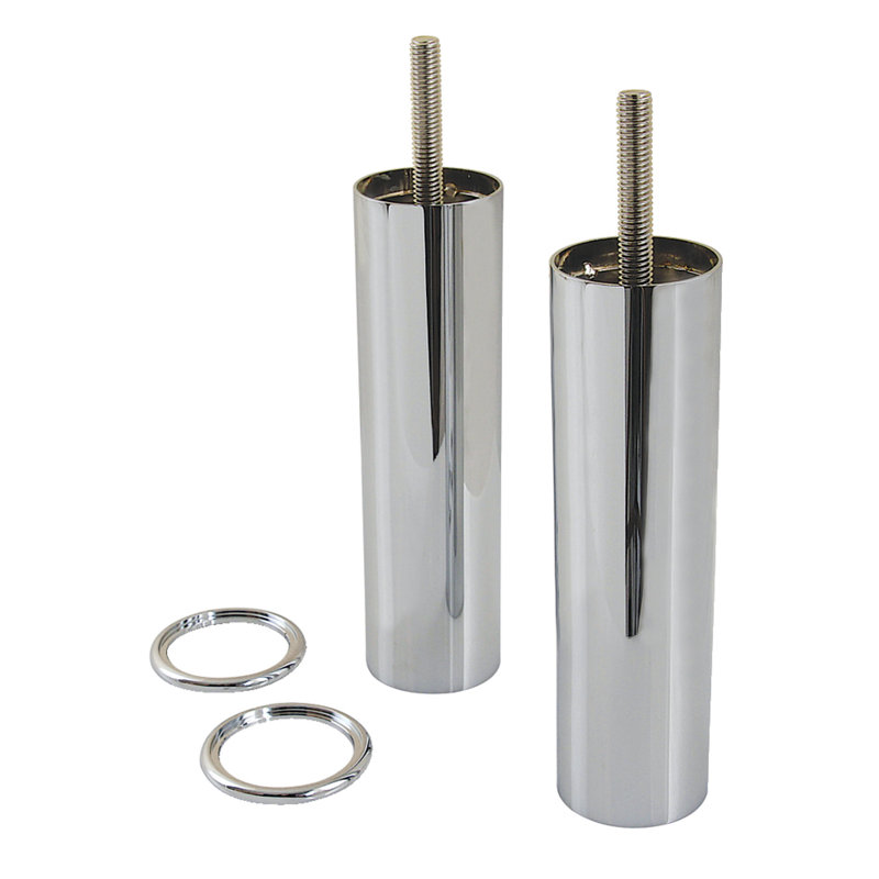 Pieds d'extension Kingston Brass VPBL514887, laiton brossé, Chrome poli