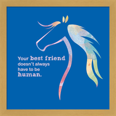 «Horse Quote 11» par Sports Mania, art mural encadré