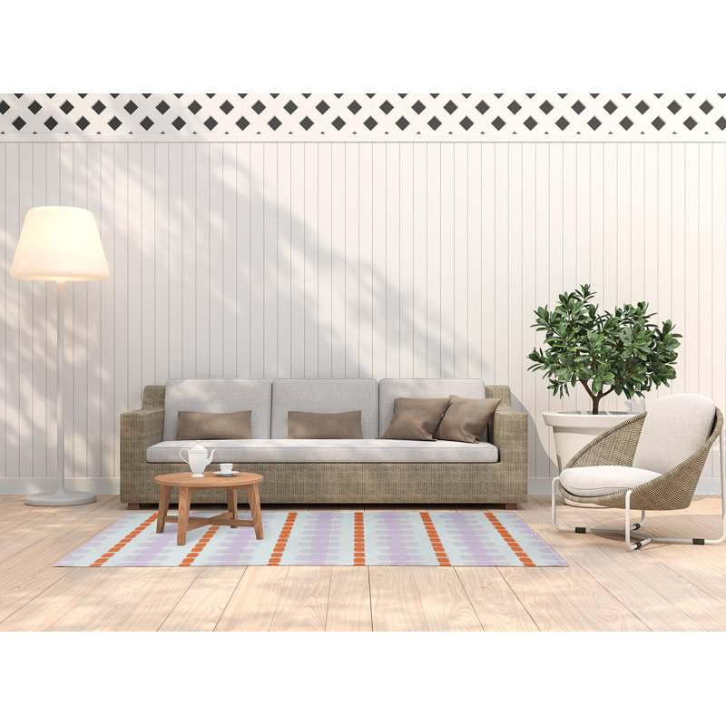 Ludde Chenille Striped Indoor Rug, Rectangle 3' x 5'