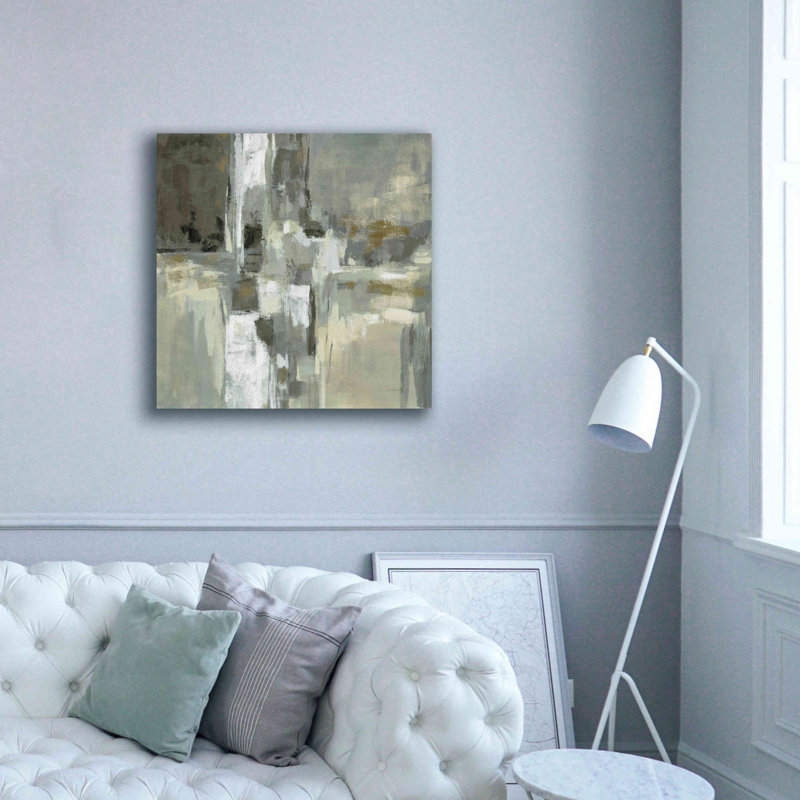 «Neutral Water» par Silvia Vassileva, art mural sur toile, H 37 po x l 37 po x P 1,5 po