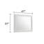 Miroir de style moderne en bois blanc Blanca