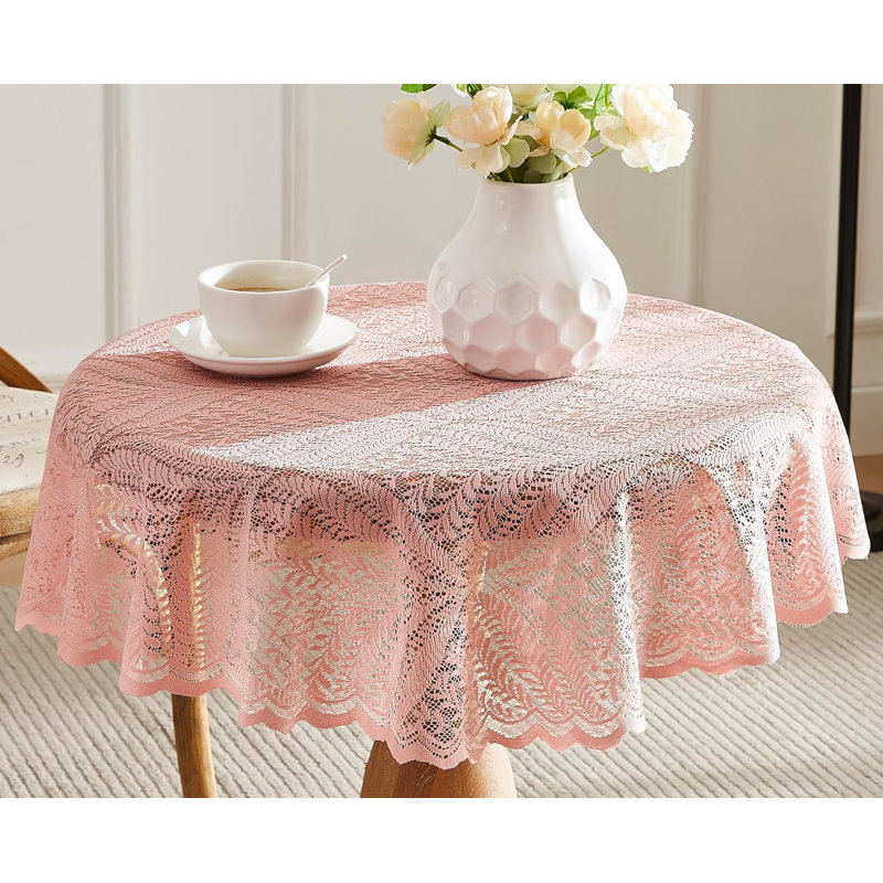 Denese Dining Linens, Blush Pink, 90" Round