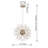 Varner 8-light 16.2" Clear Beads Firework Pendant Chandelier-68368617