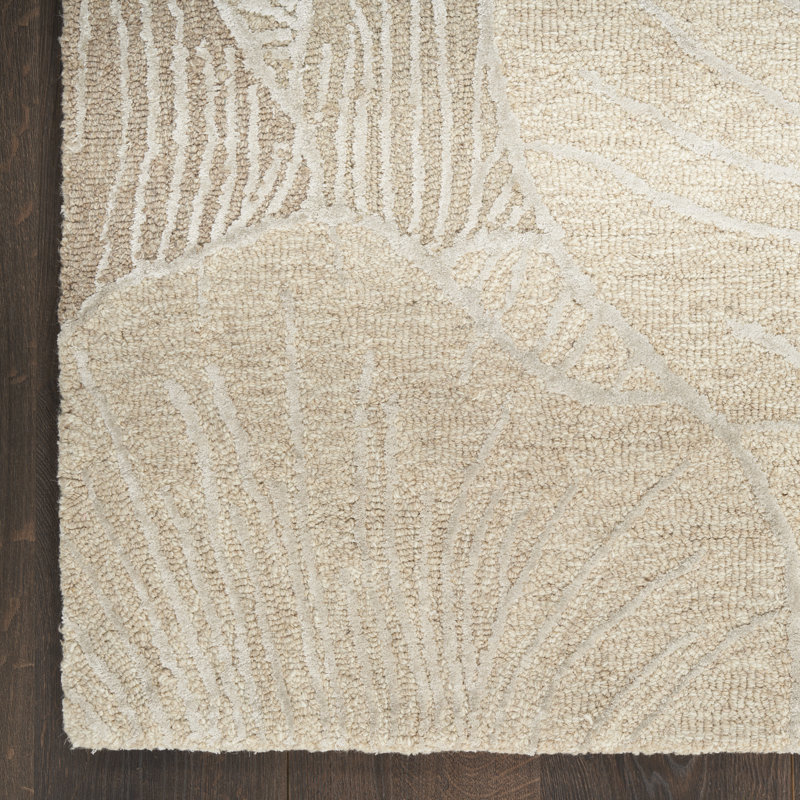 Derena Floral Handmade Area Rug, Rectangle 160 x 221 cm