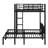 Metal Triple Bunk Bed With Safety Guardrails