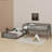 Full XL Over Queen Bunk Bed With Guardrails-1002634205