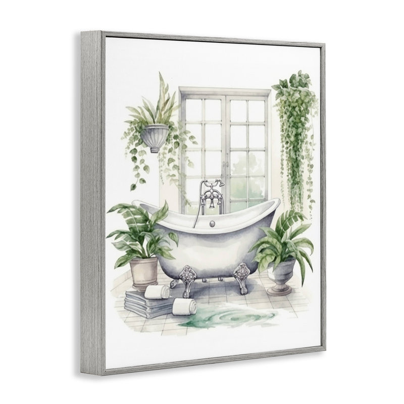 Estampe numérique pour baignoire et fenêtre Lush Greenery, H 14 po x l 11 po, Estampe numérique Farmhouse