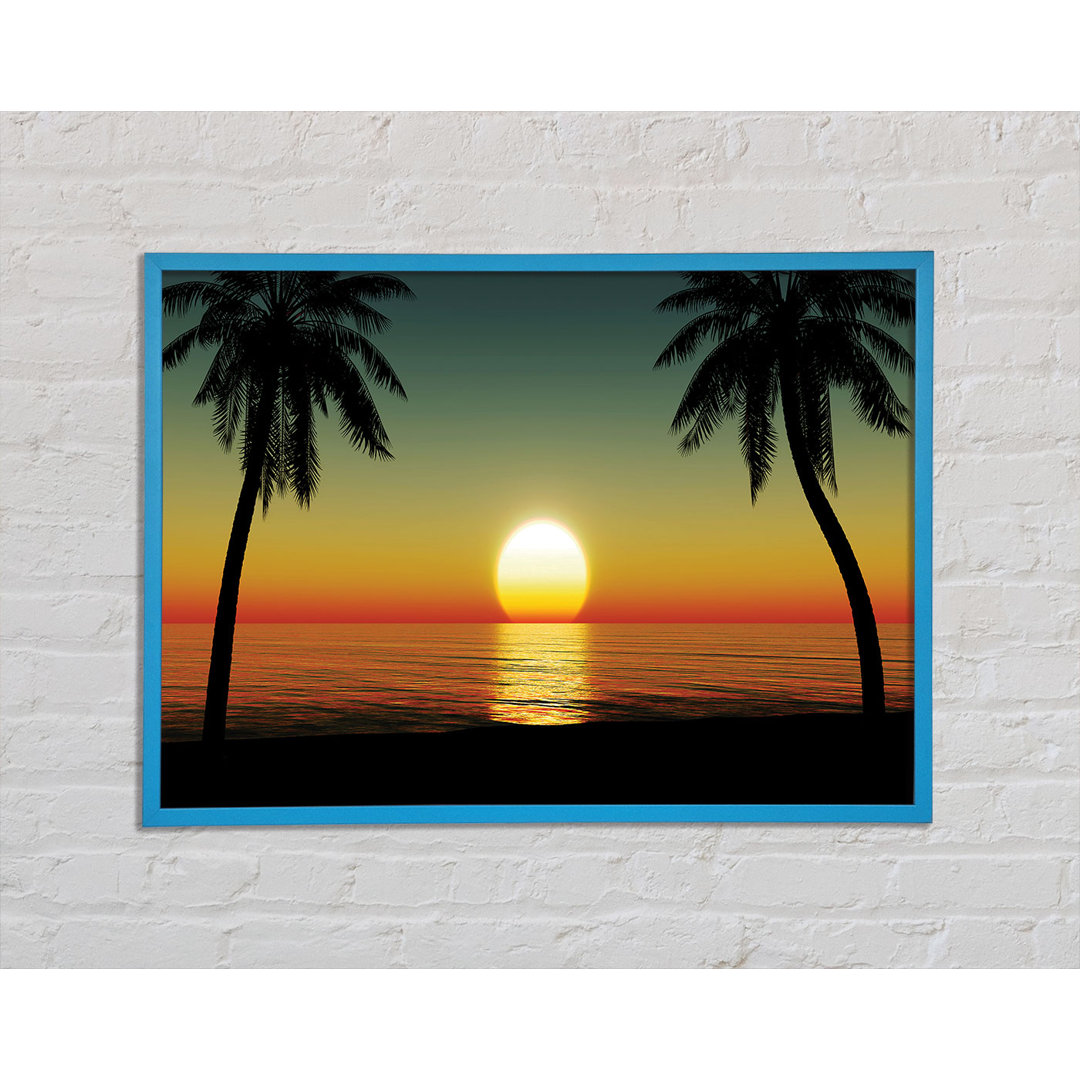 Gerahmtes Wandbild Palm Tree Bliss