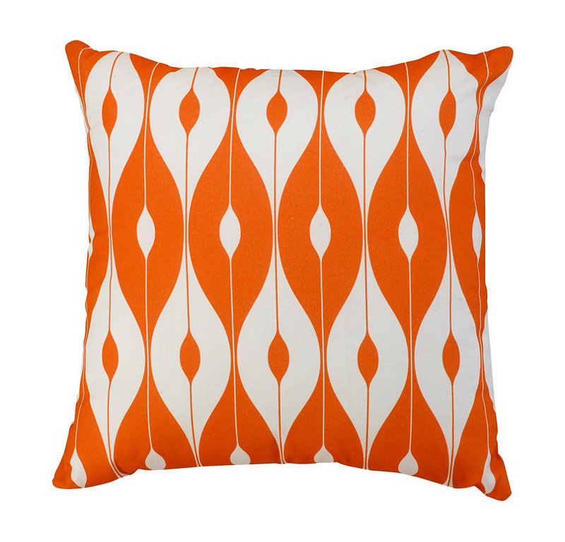 Letina Ikat Square Cushion, Orange