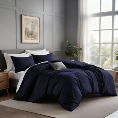 Ensemble de housse de couette en microfibre de luxe gris - literie de qualité hôtelière, ultra-douce, durable et légère avec taies d'oreiller assorties