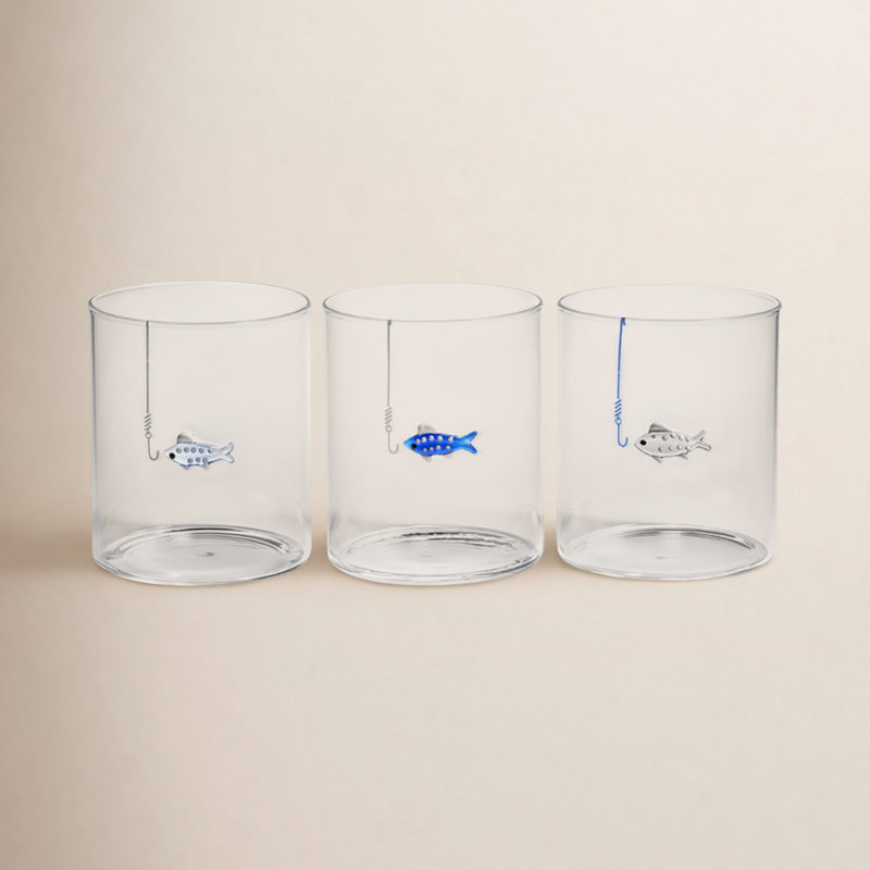 Ensemble de 3 gobelets en verre Tide Sip