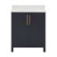 Meuble-lavabo simple 30 po avec plateau en pierre reconstituée Keiera-541735281