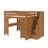 Lennon Full 8 Drawer Solid Wood Loft Bed With Bookcase-125420971
