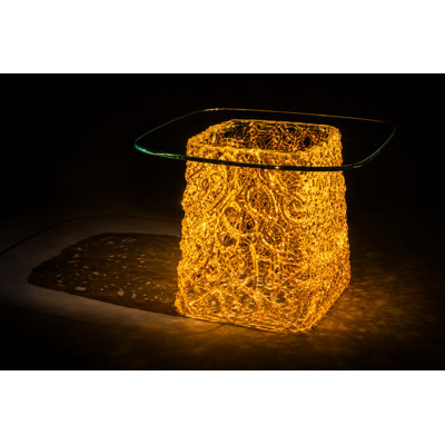 Table basse moderne en verre trempé Dieu