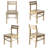 4 - Person Extendable Four Leg Dining Set-1225946337