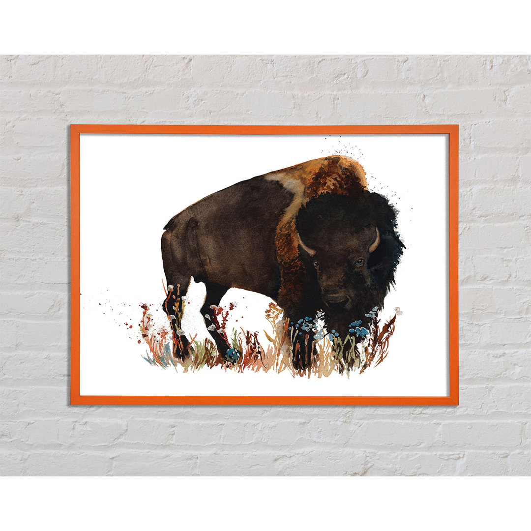 Ronja Bison Love - Einzelner Bilderrahmen Kunstdrucke