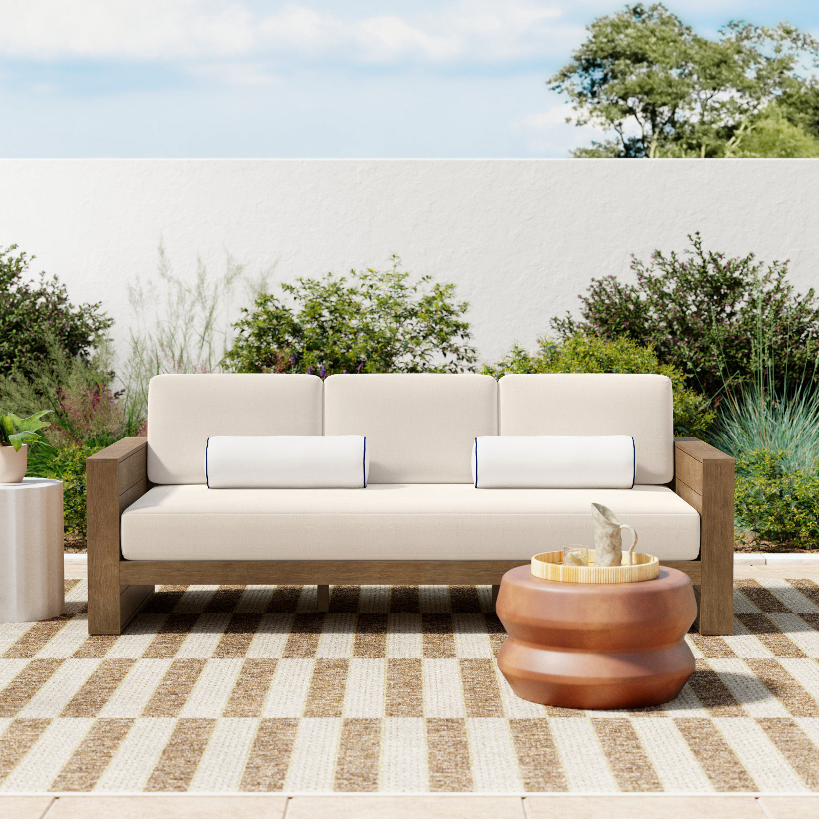 Westport Eucalyptus Patio Sofa