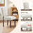  Upholstered Parsons Dining Chairs, Linen Side Chair-1573700344