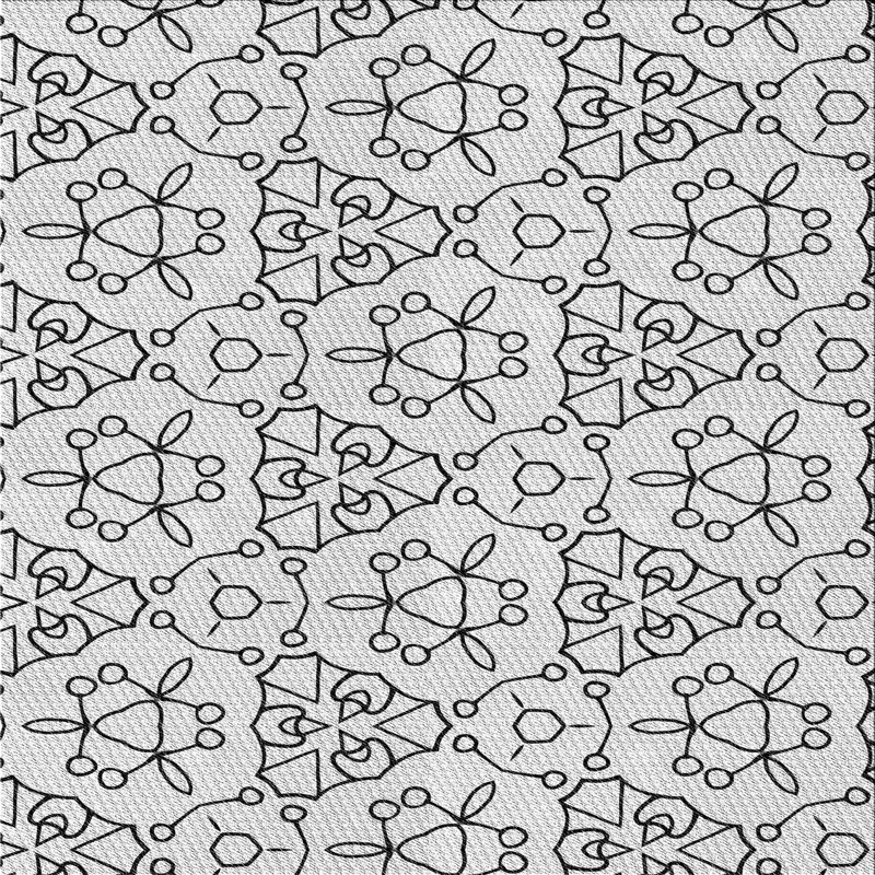 Tapis gris Power Loom, Carré 6 pi