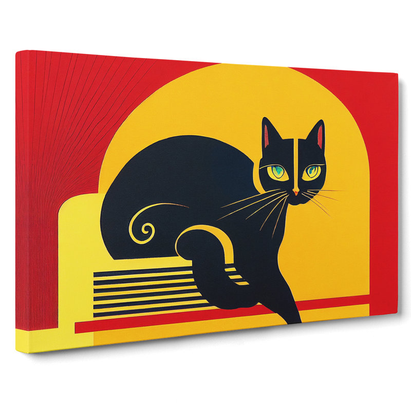 Cat Vol.2 Abstract - Wrapped Canvas, 40cm H x 60cm W x 3cm D