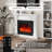 Electric Fireplace with Mantel, Electric Fireplace Insert, With Timer, Remote Control, Adjustable Flame Color, 1400W-150295637
