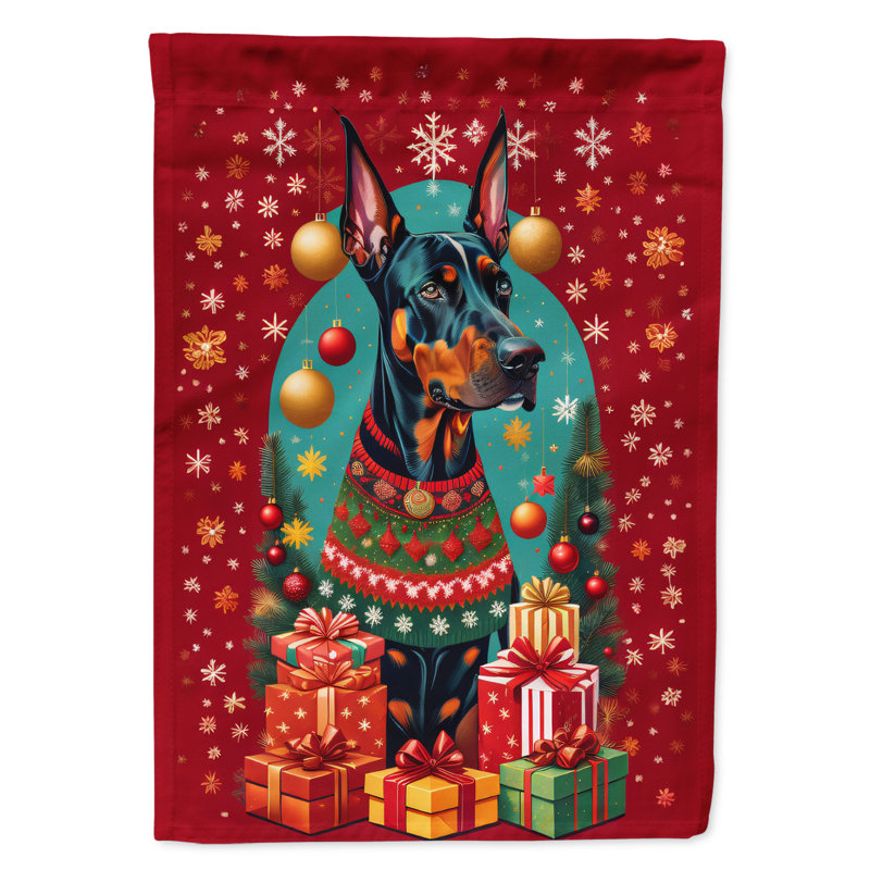 Drapeau de jardin en polyester double face H 15,5 po x l 11,25 po