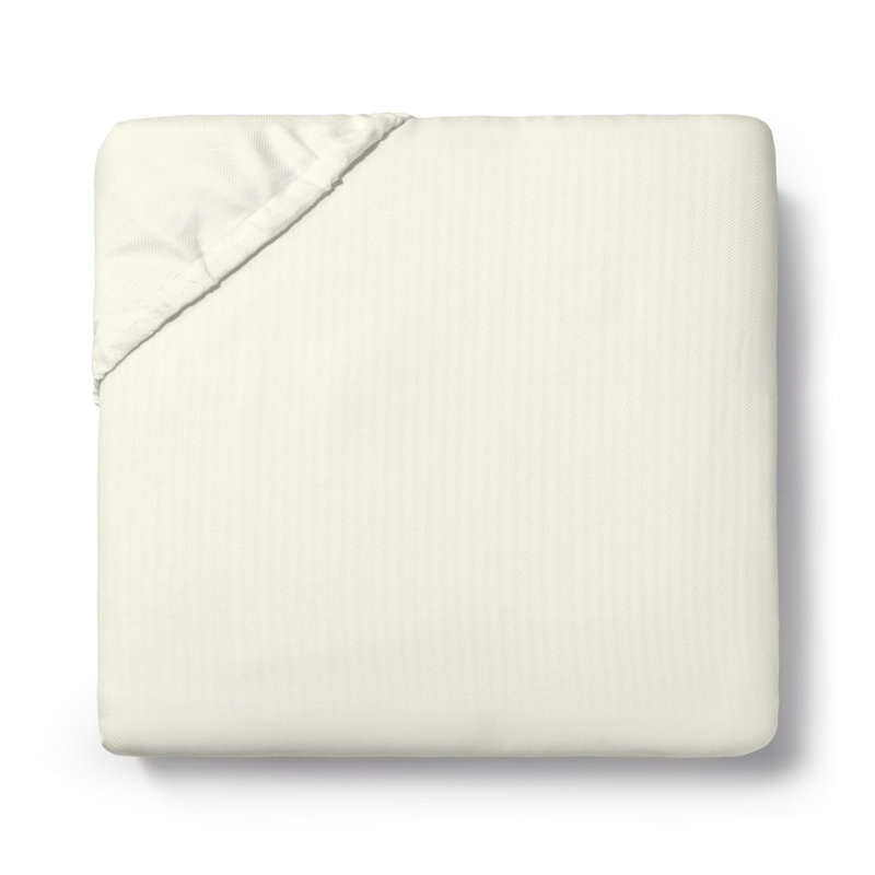 Tesoro Percale Fitted Sheet, Full, Ivory