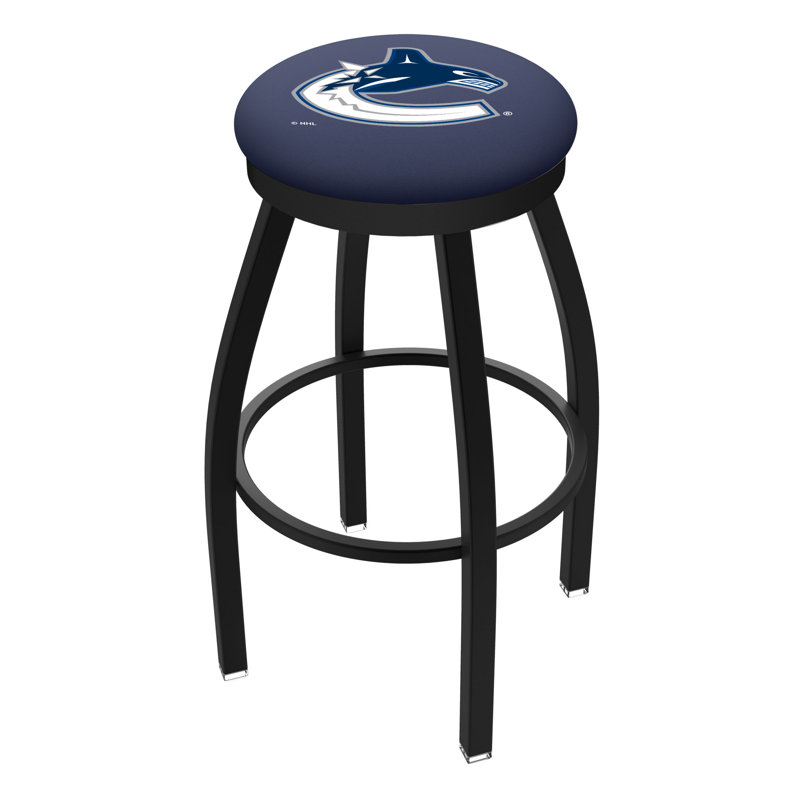 NHL Swivel Extra Tall Stool, Vancouver Canucks, Black, "Counter Stool (25" Seat Height)"