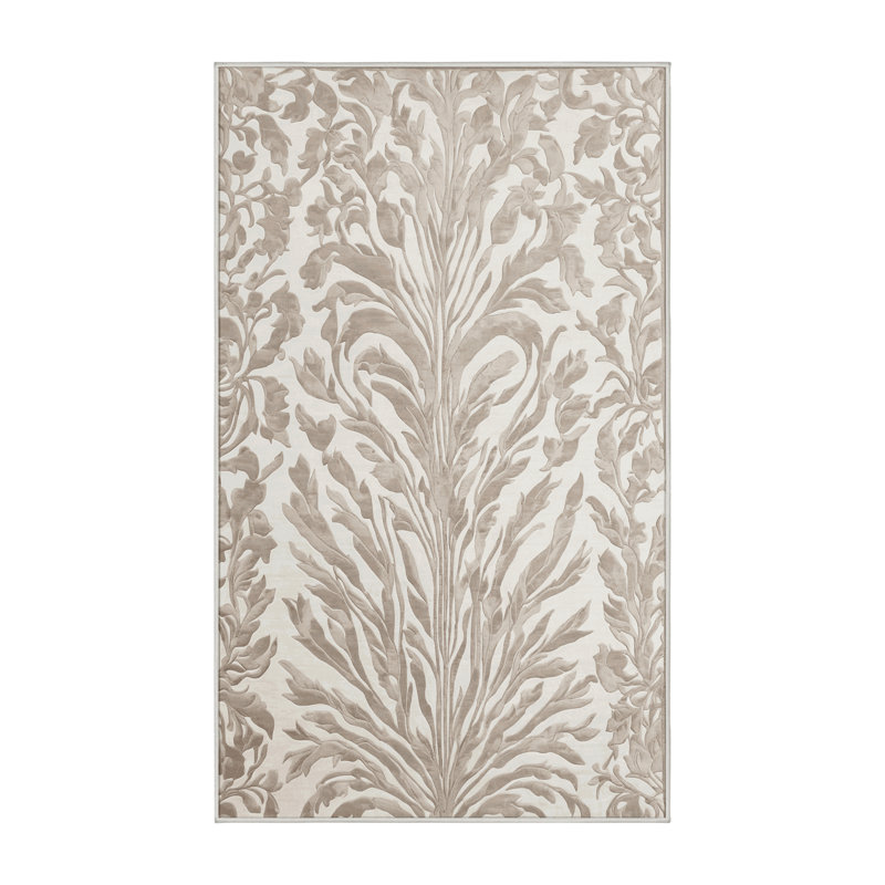 Tapis blanc lavable à la machine, Rectangle 8 pi x 10 pi