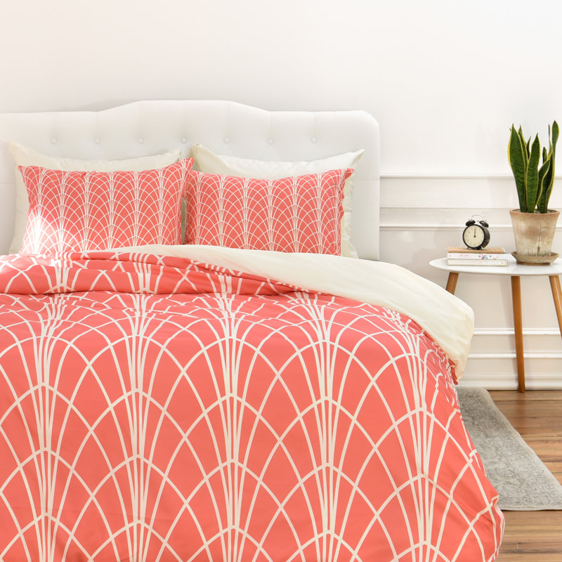 Heather Dutton Polyester Geometric Shapes Duvet Cover, King