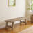 Bianca 60'' W Solid Wood Dining Bench-918889915