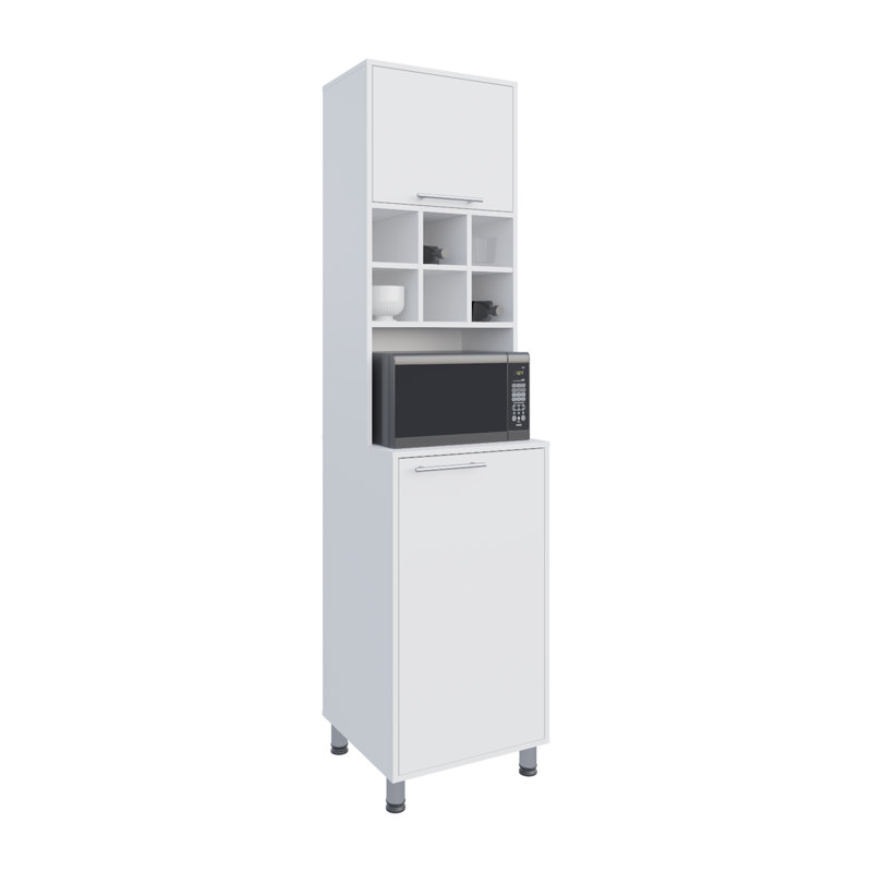 Garde-manger, 2 portes, 4 pieds, 8 tablettes
