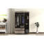 Armoire 3 portes avec 2 tiroirs, grain de bois gris, finition de grain de chambre moderne-1015904726