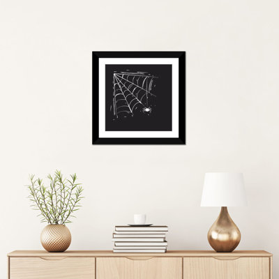 « effrayant éclairé cut spider », impression sur toile tendue
